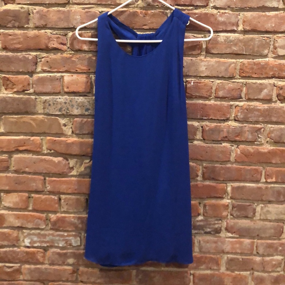 Royal blue shift dress